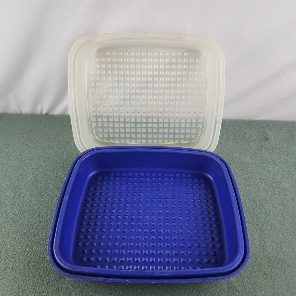 Tupperware vintage blue